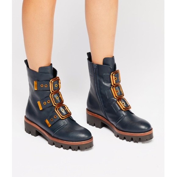 Free People Shoes - JEFFREY CAMPBELL x FP Farley Ankle Boot in Blue